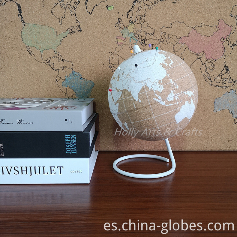 white cork globe